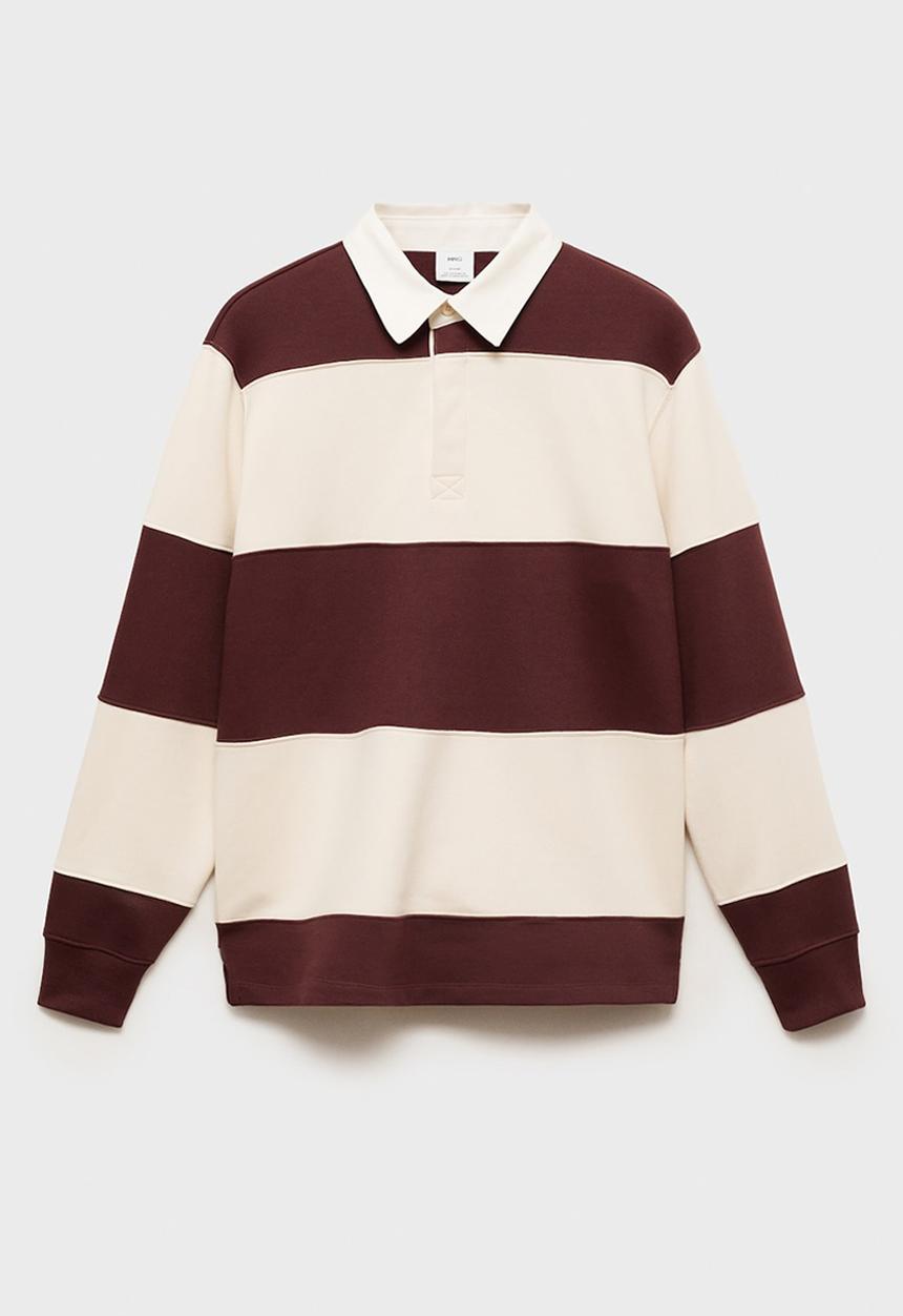 MANGO - Sweatshirt cortes - bordeaux