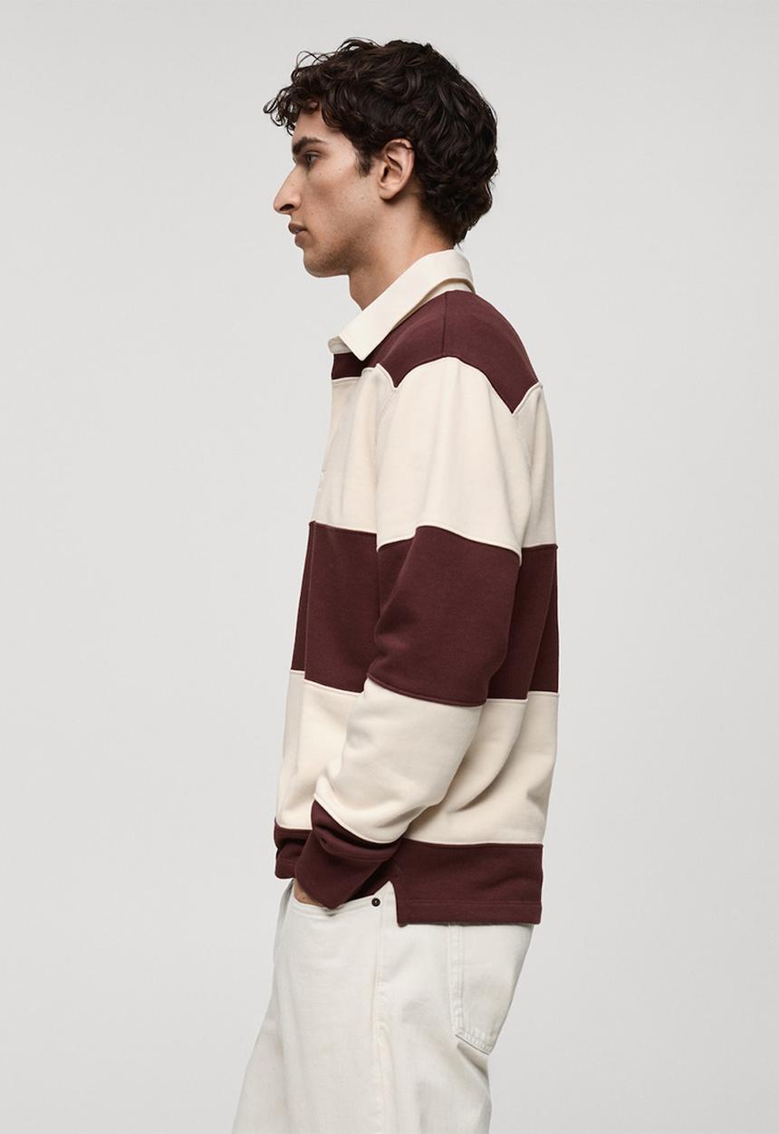 MANGO - Sweatshirt cortes - bordeaux