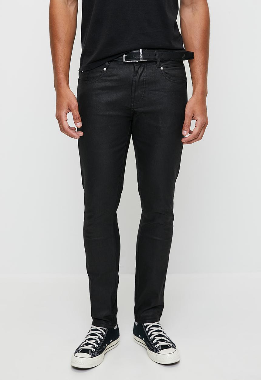 Wax Coated Denim - Black6