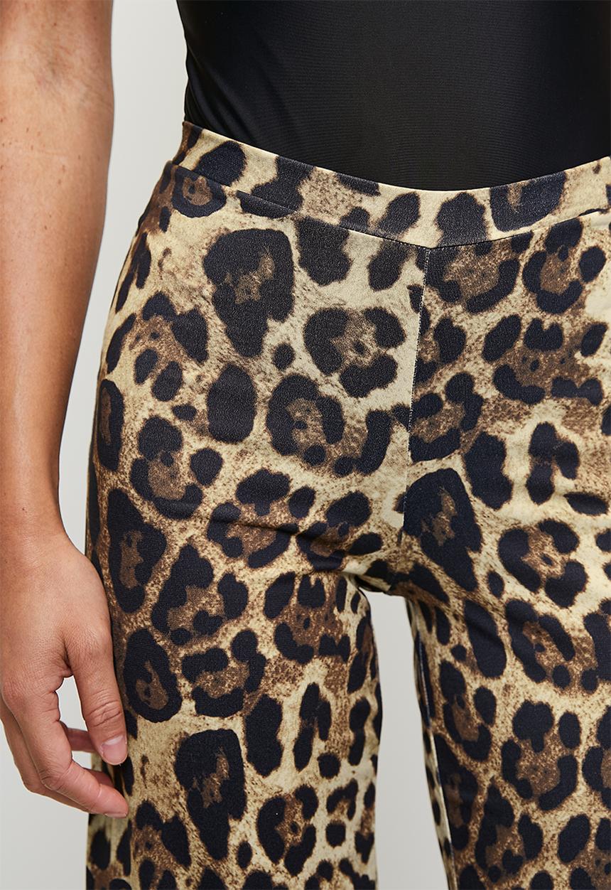 boohoo - Leopard Print Wide Leg Trouser - Leopard