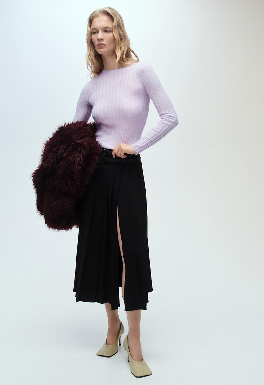 MANGO - Sweater gardenia - purple