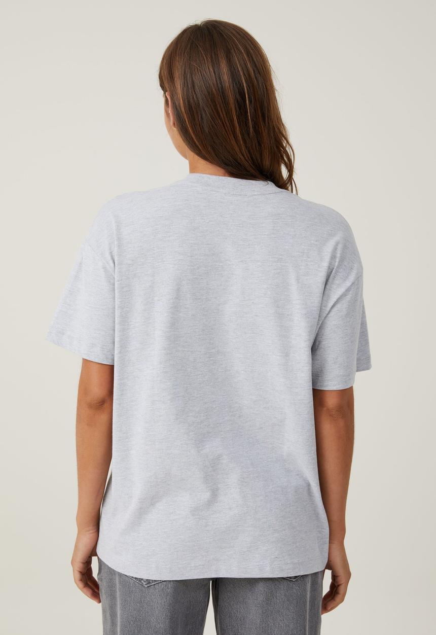Cotton On - The Boxy Oversized Tee - Grey Marle