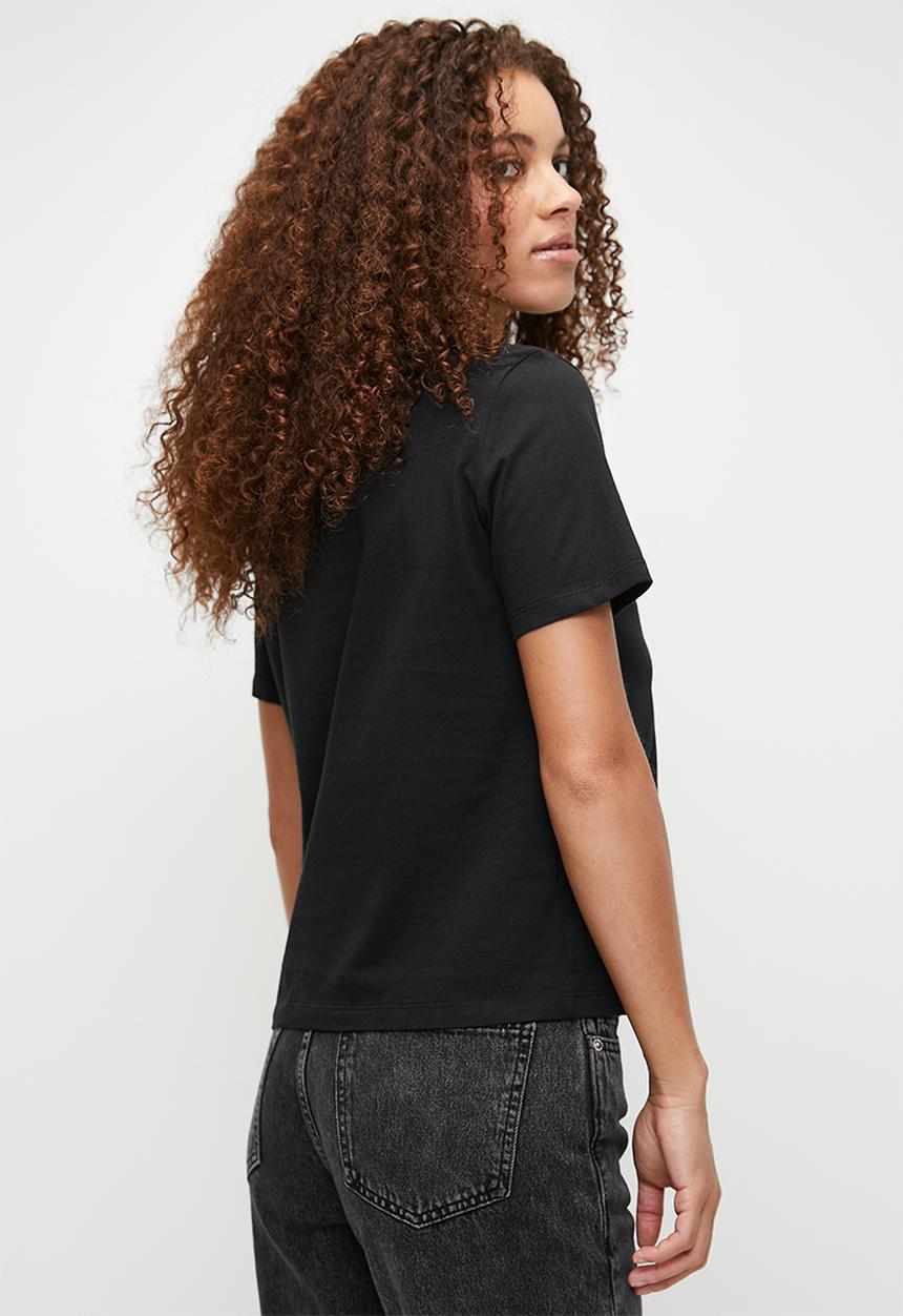 Calvin Klein - Ss Monologo Crewneck Tee - Black Beauty