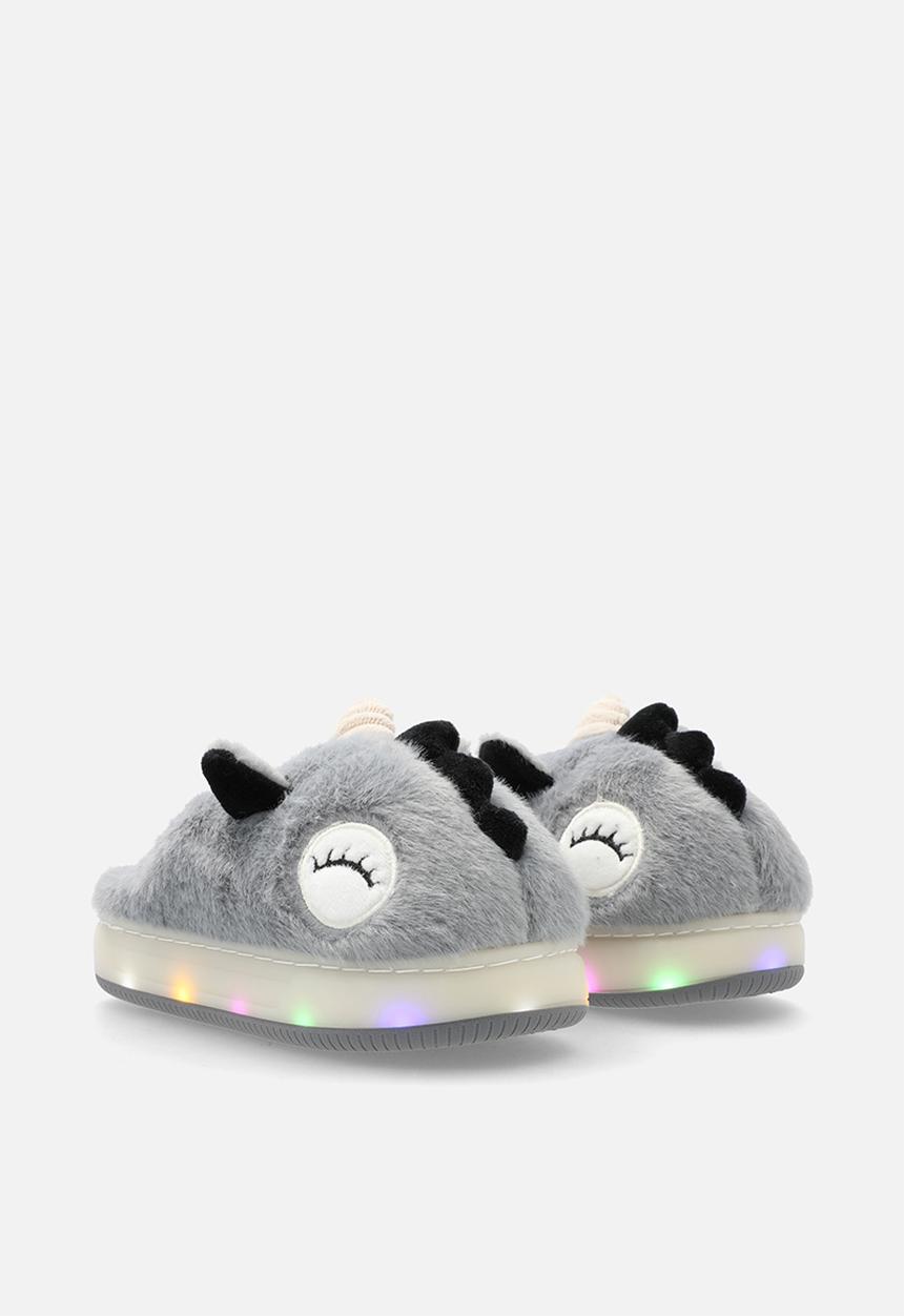Pop Candy - Light up slippers - grey