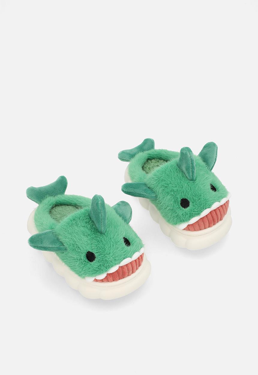 Pop Candy - Novelty slippers - green & white