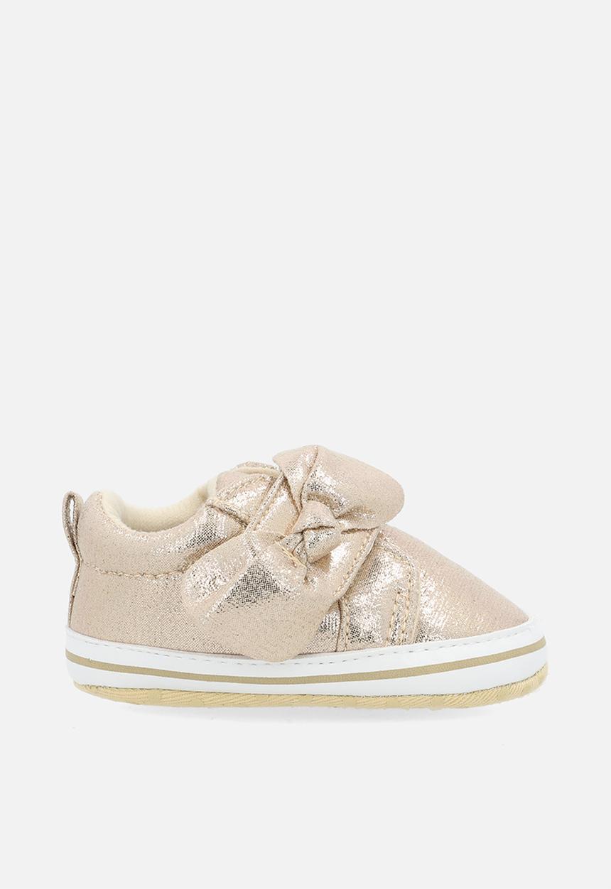 Pop Candy - Bowknot metallic sneakers - gold