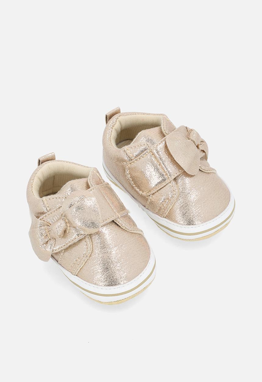 Pop Candy - Bowknot metallic sneakers - gold