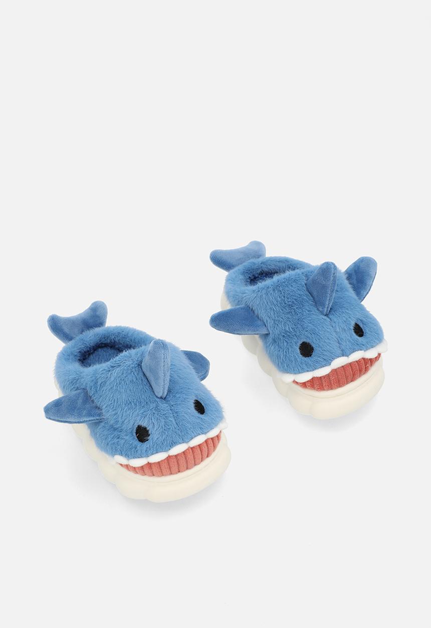Pop Candy - Novelty slippers-blue & white