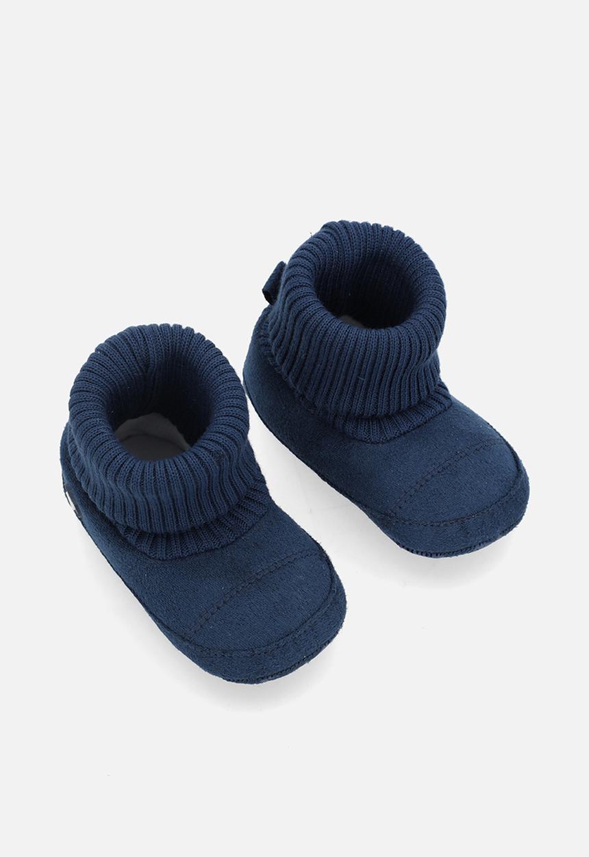 Pop Candy - Sock boots-navy blue