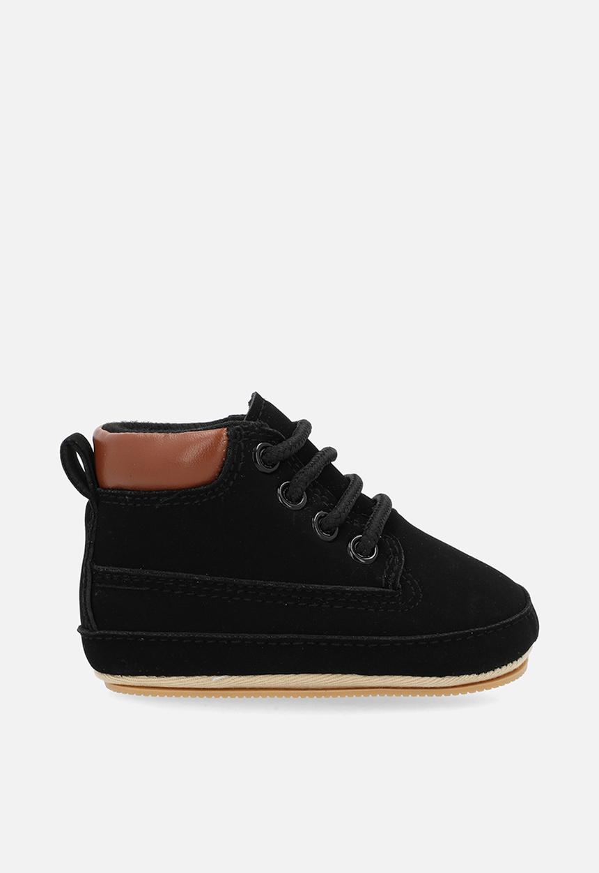 Pop Candy - Lace up boots - black & tan