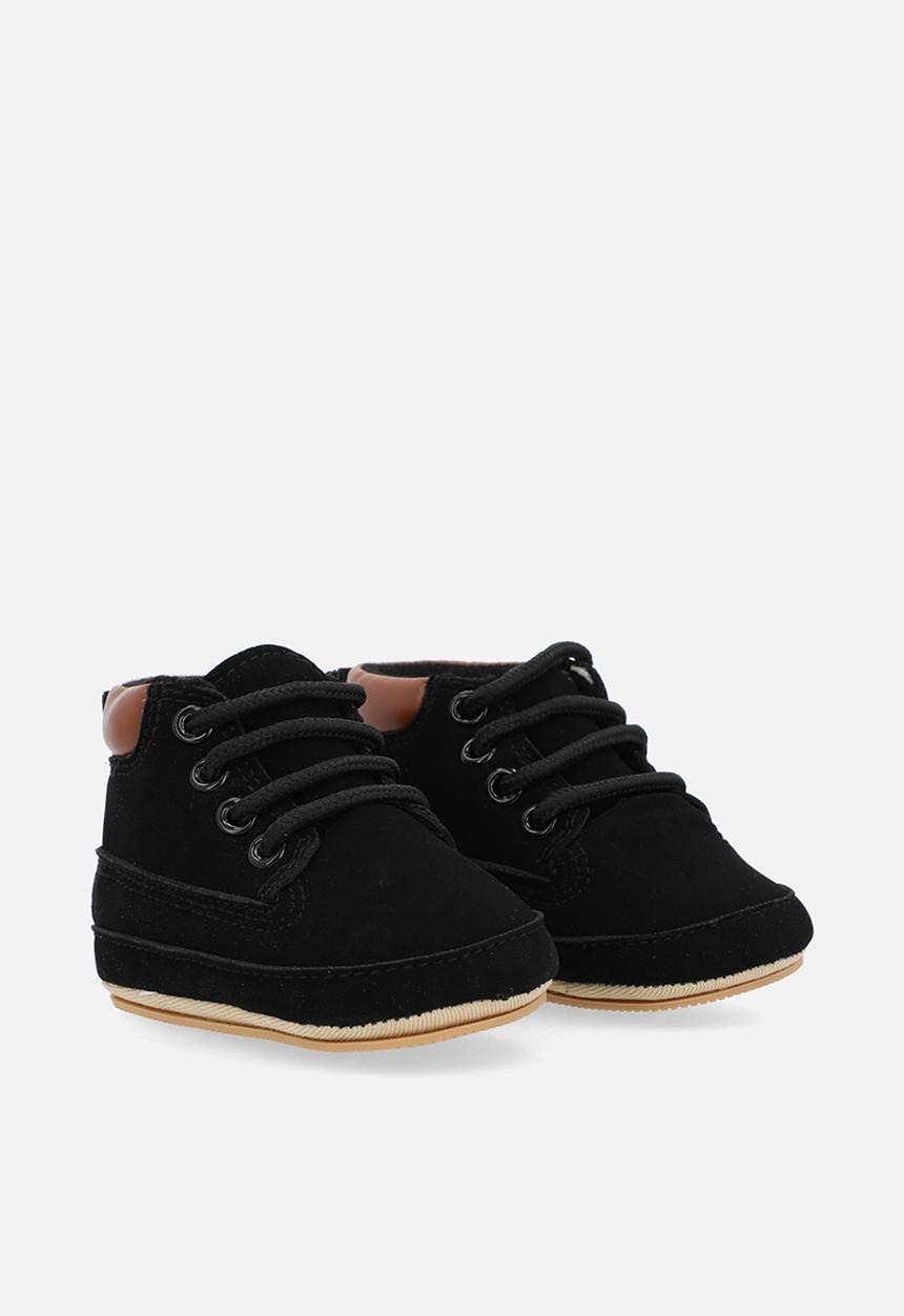 Pop Candy - Lace up boots - black & tan