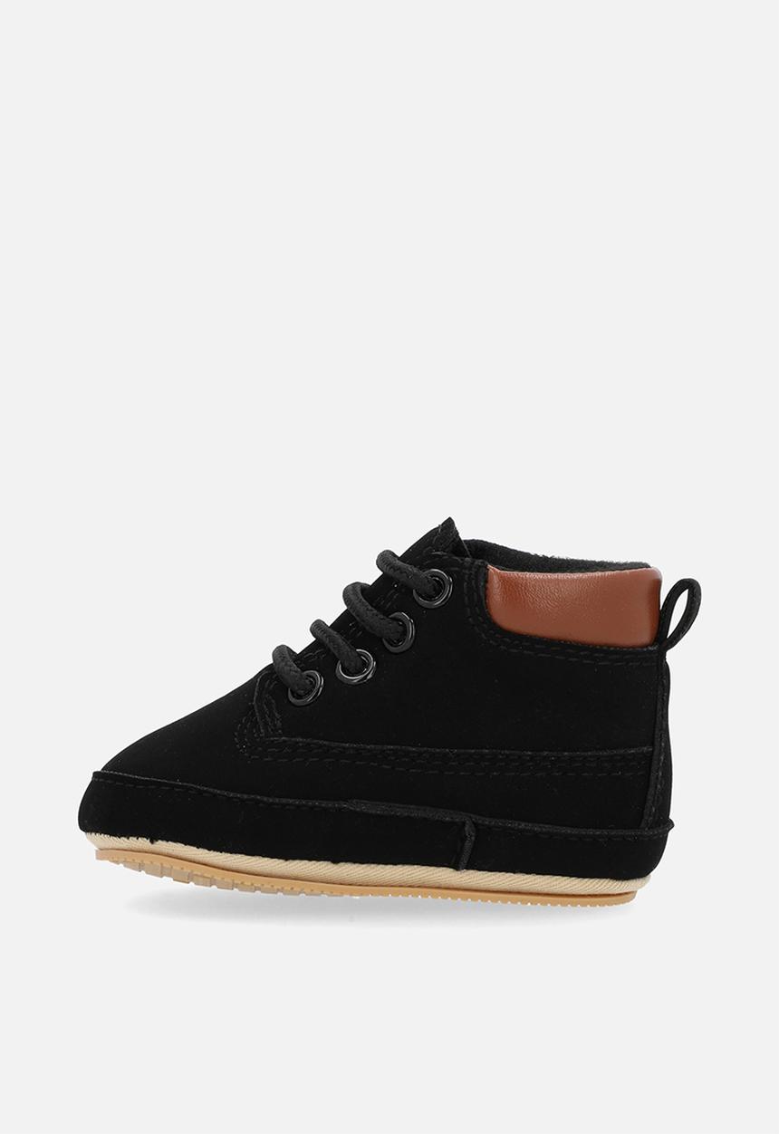 Pop Candy - Lace up boots - black & tan
