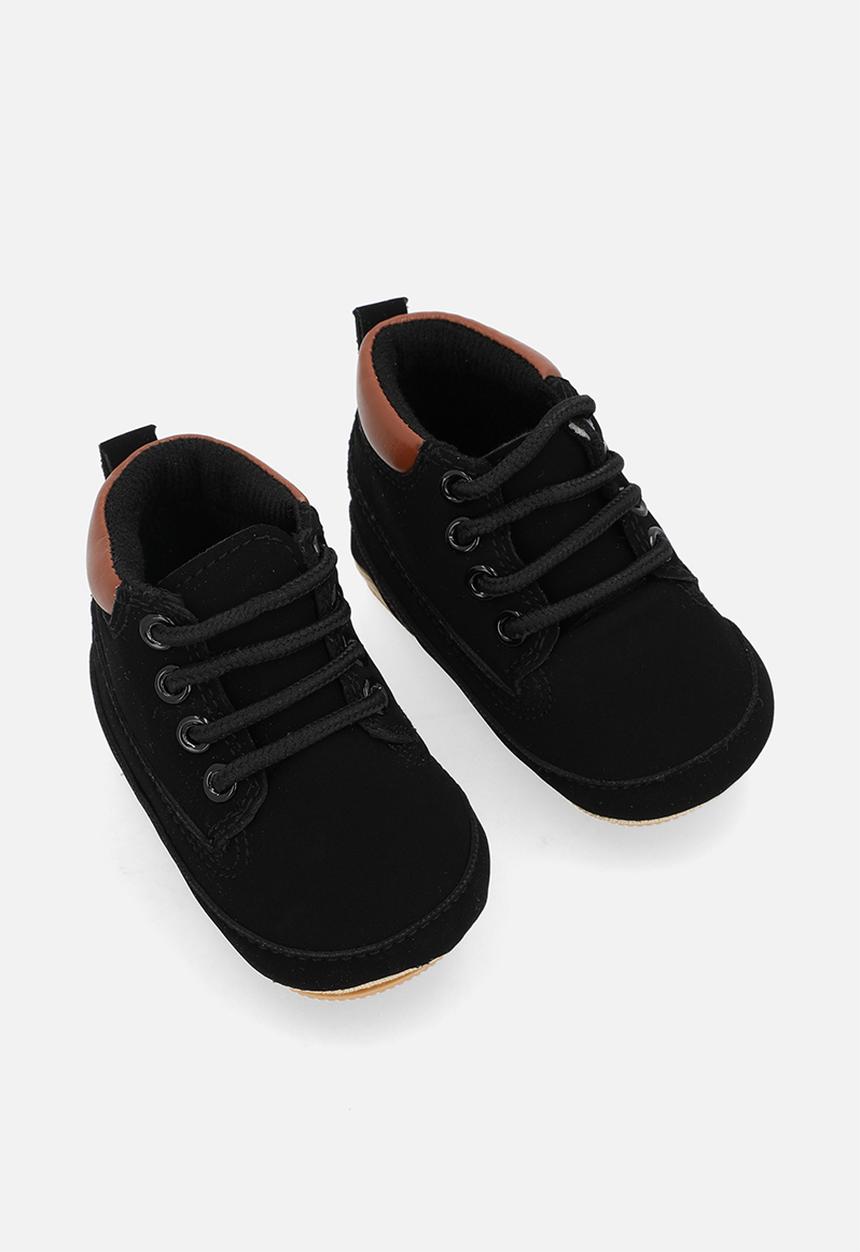 Pop Candy - Lace up boots - black & tan