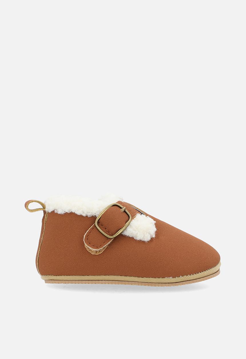 Pop Candy - Shearling lined shoes - brown