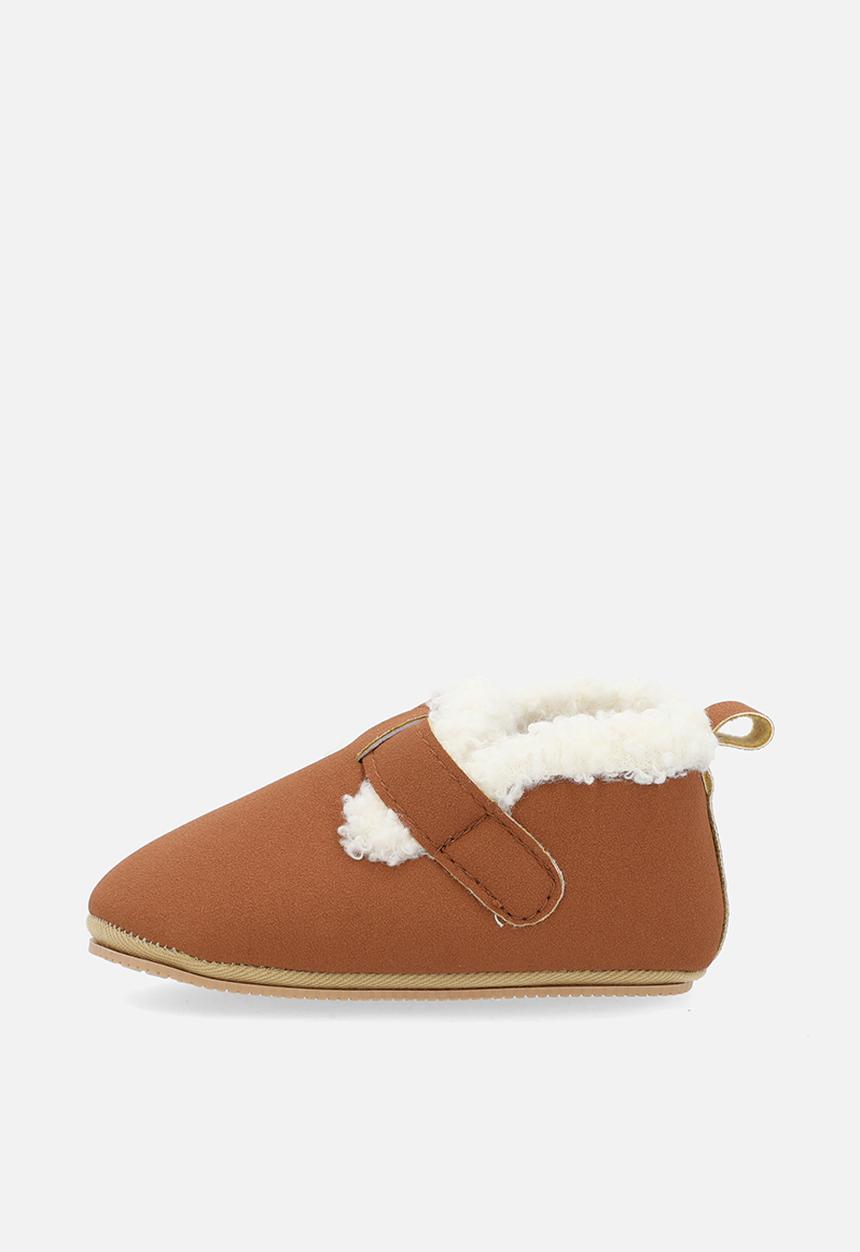Pop Candy - Shearling lined shoes - brown