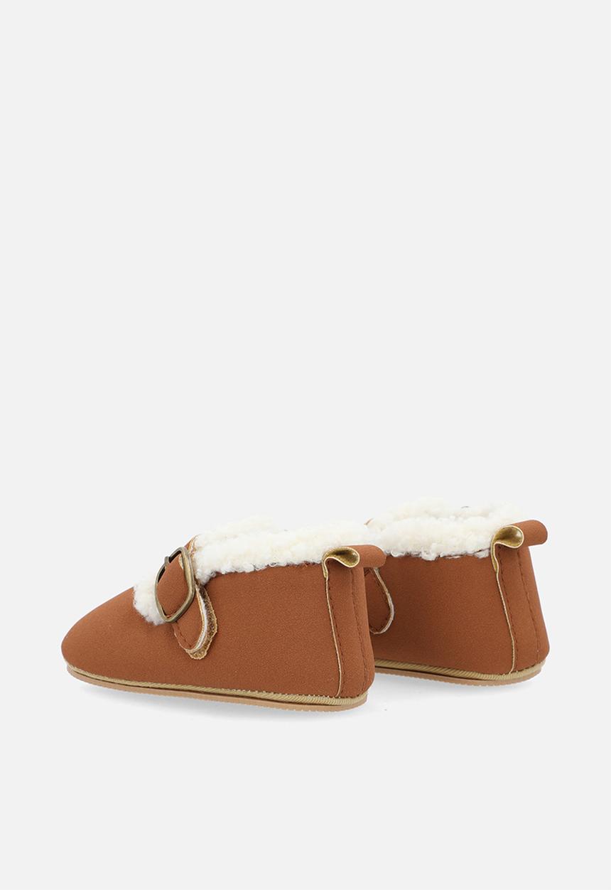Pop Candy - Shearling lined shoes - brown