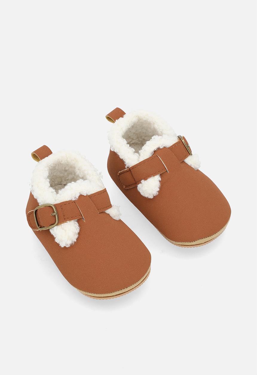 Pop Candy - Shearling lined shoes - brown