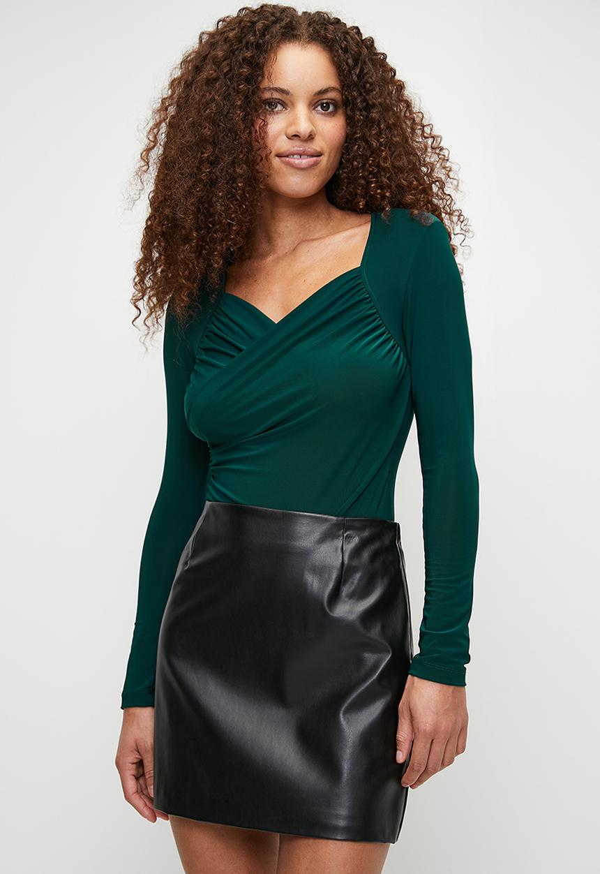 Trendyol - Emerald green knitted bodysuit