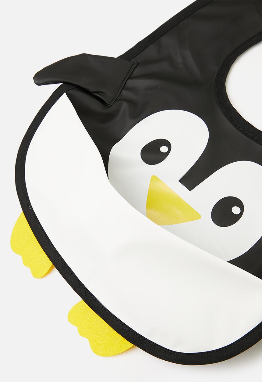 Pop Candy - Novelty penguin bib - black/white