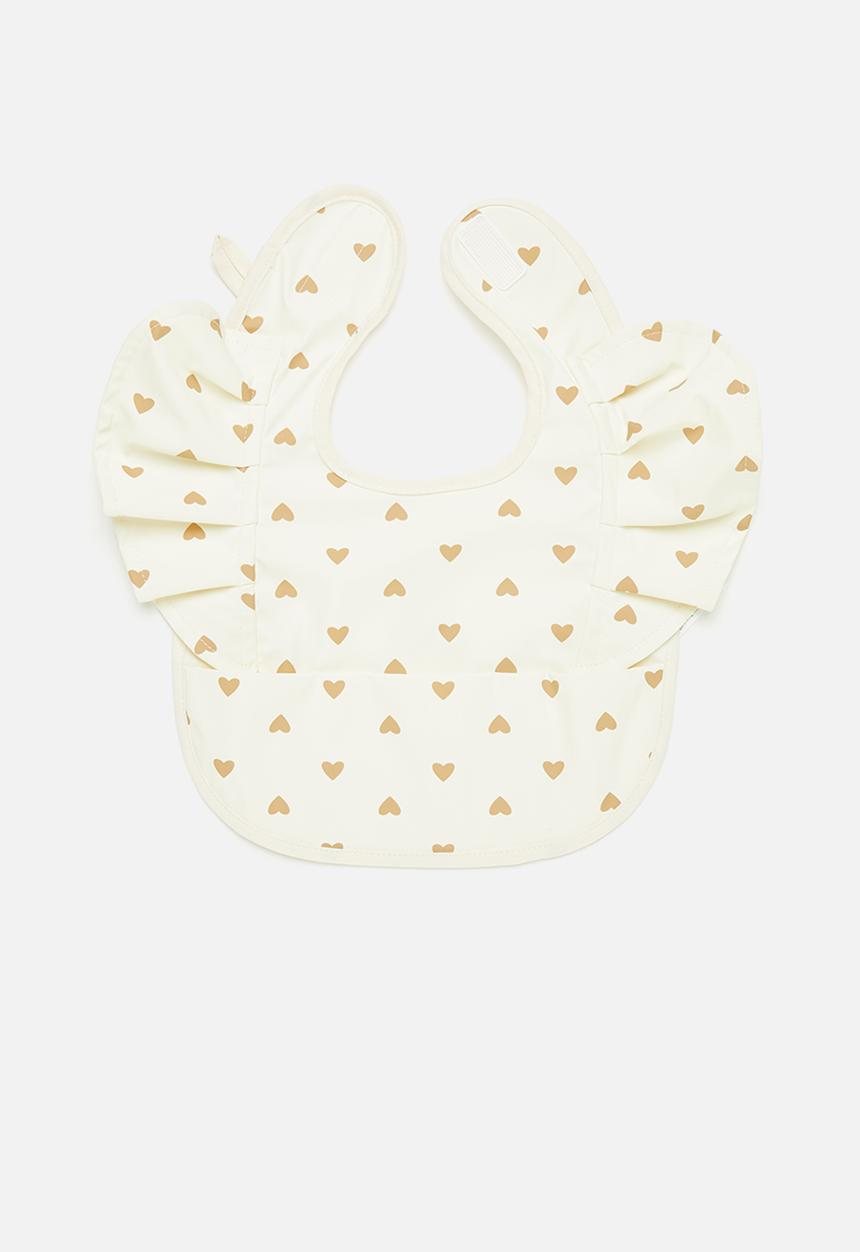 Pop Candy - Heart print bib-white
