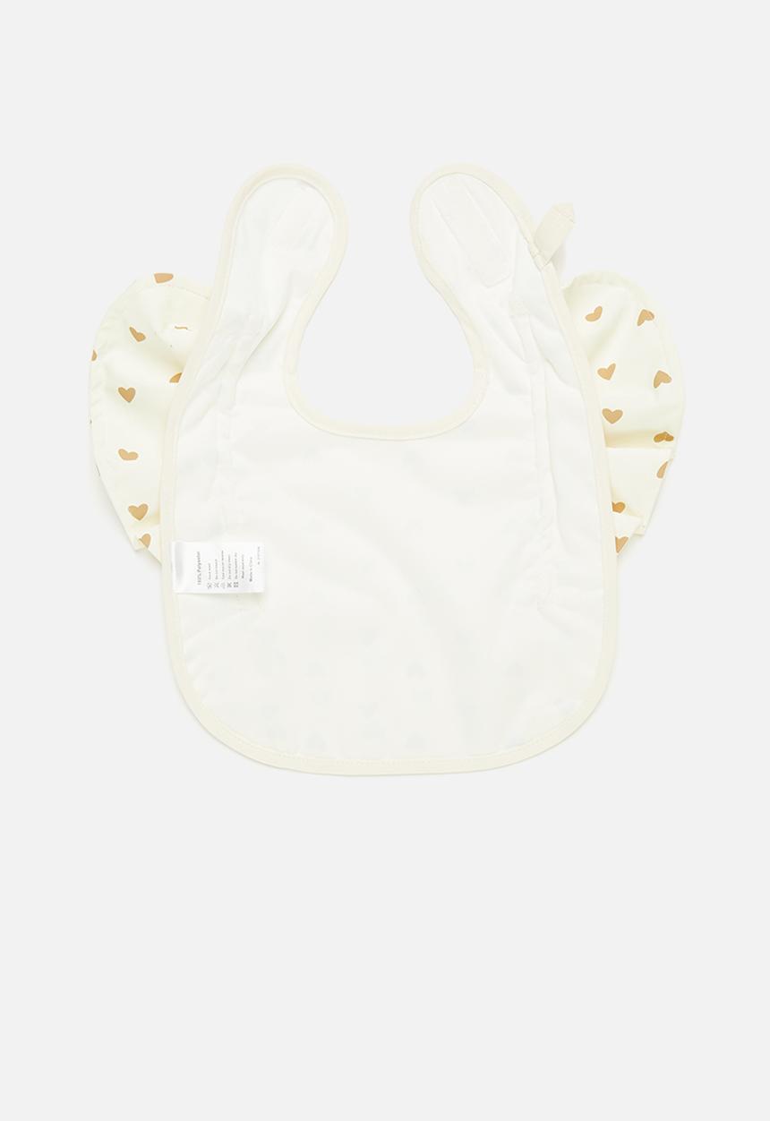 Pop Candy - Heart print bib-white