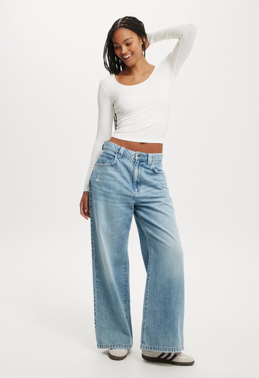 Cotton On - Sunday Scoop Long Sleeve - Vintage White