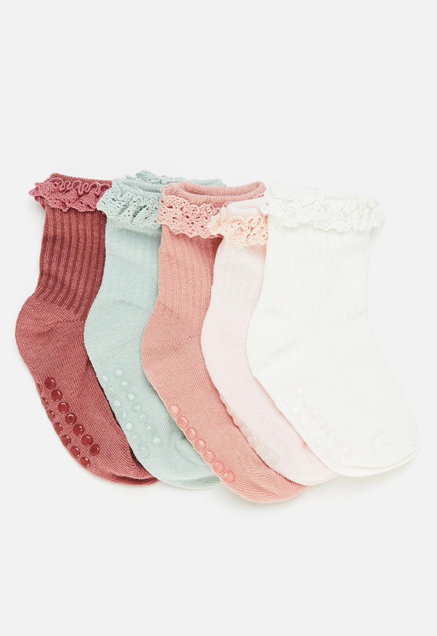 Pop Candy - 5 Pack frilled sock - multi