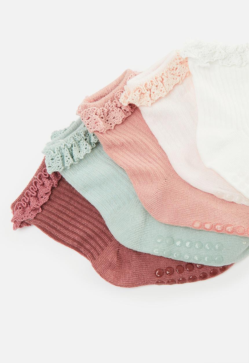 Pop Candy - 5 Pack frilled sock - multi