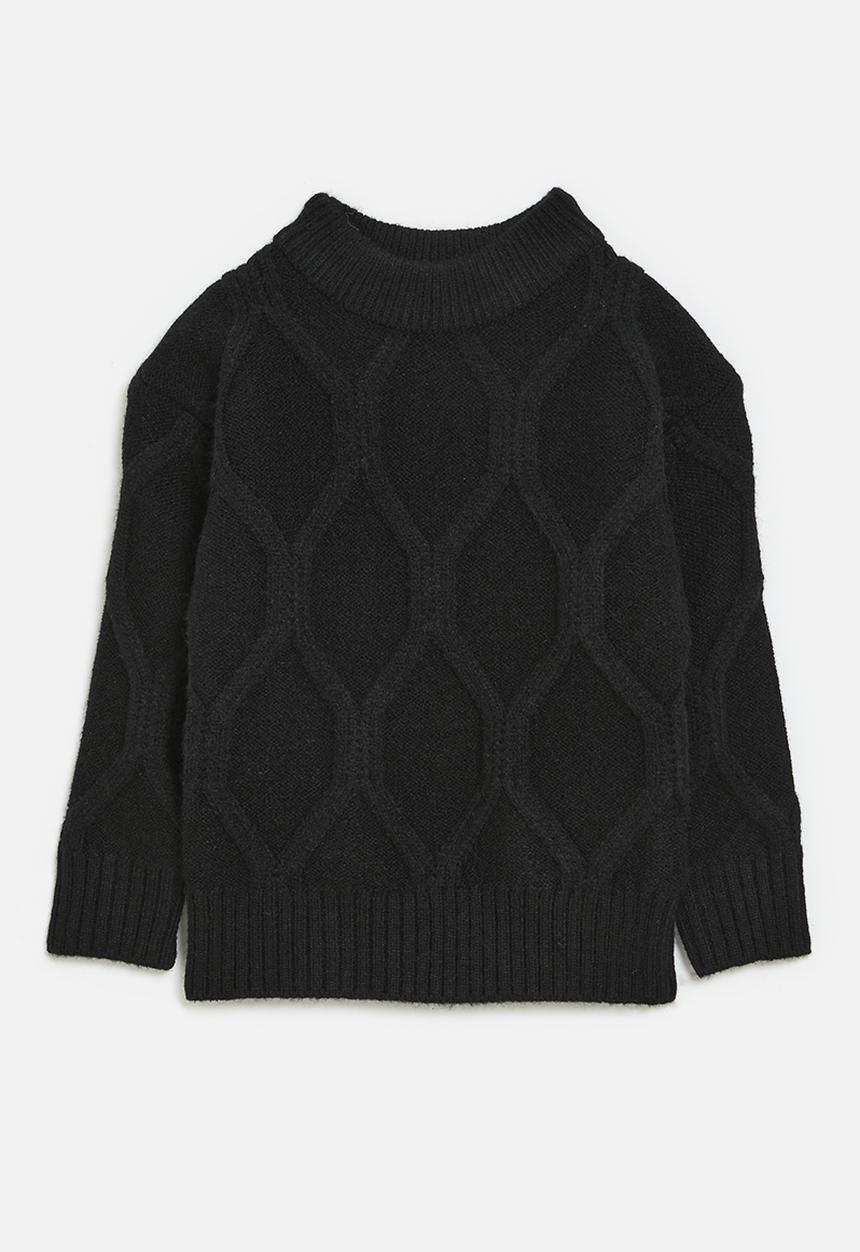Pop Candy - Crew neck jersey-black