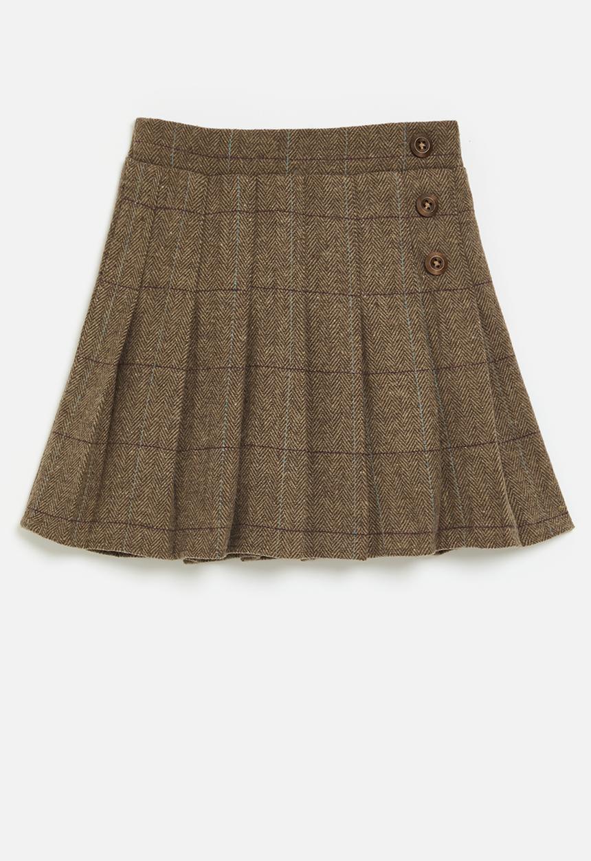 Pop Candy - Knife pleated skirt - brown