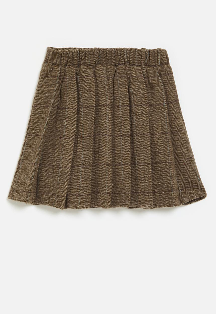 Pop Candy - Knife pleated skirt - brown