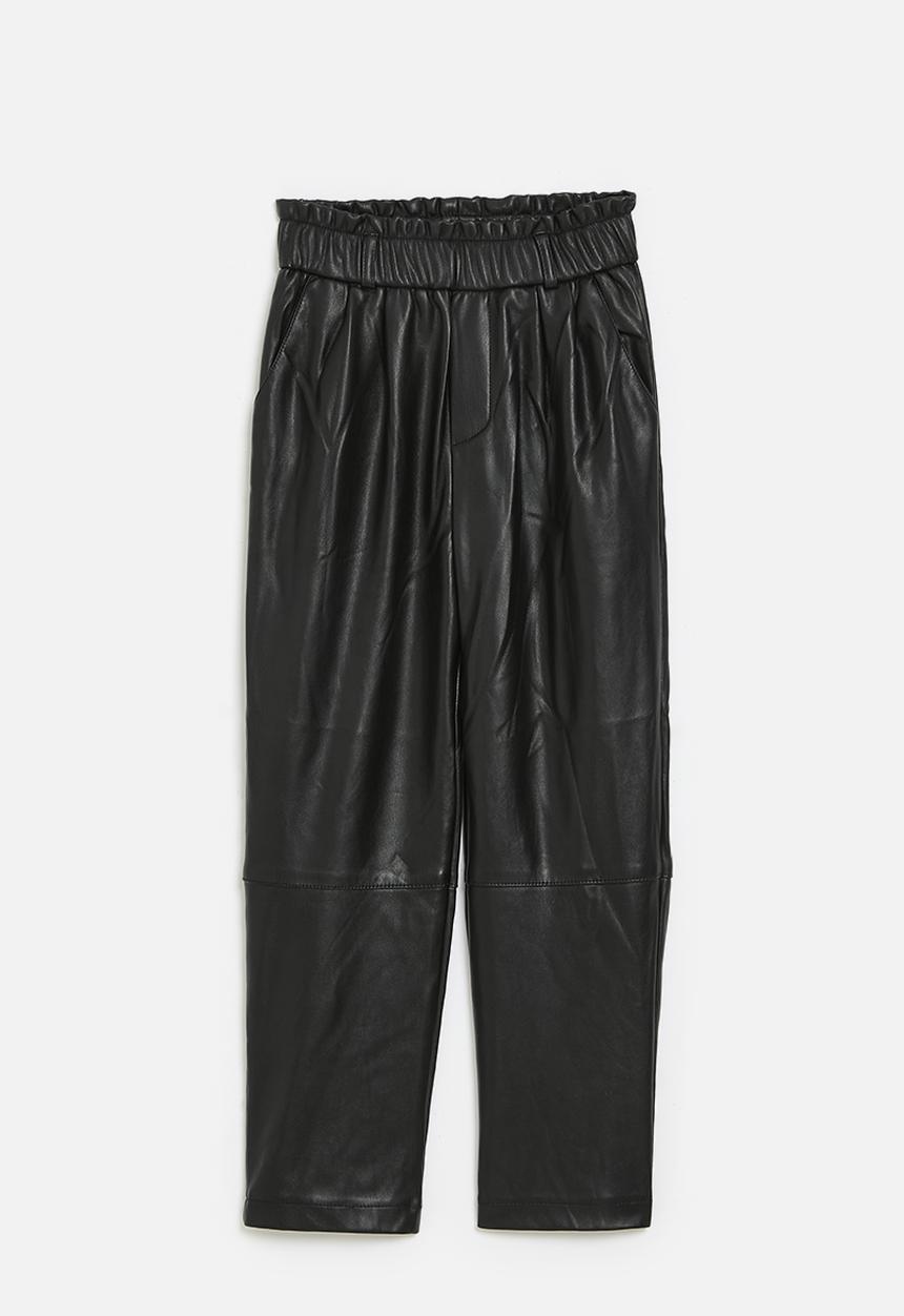 Pop Candy - Pleather pants - black