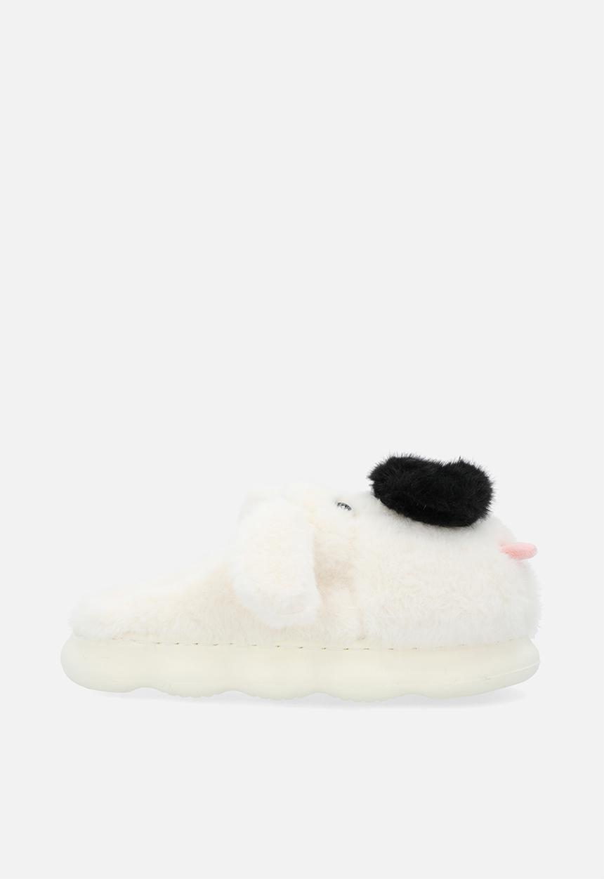 Pop Candy - Novelty slippers-white & black