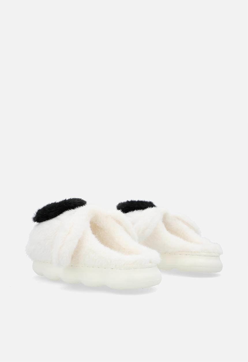 Pop Candy - Novelty slippers-white & black