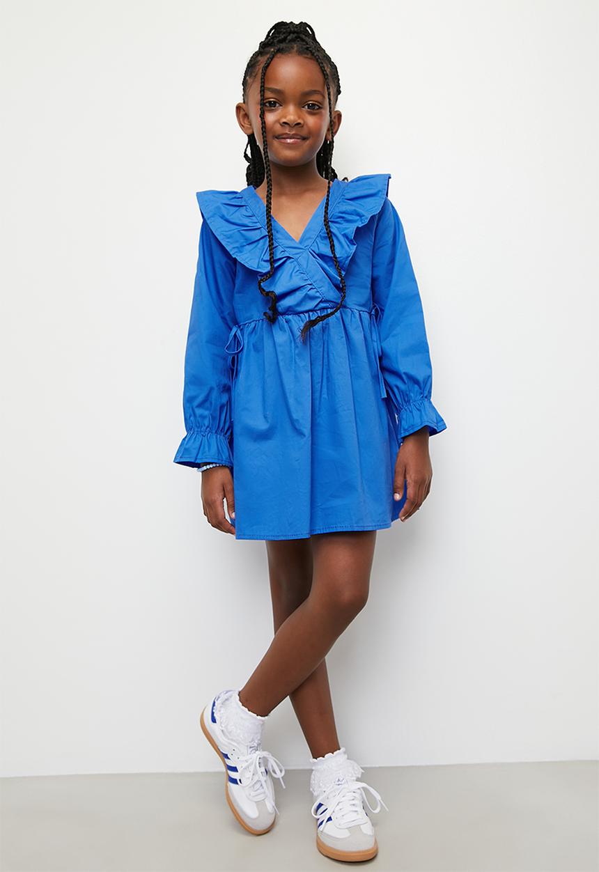 Pop Candy - Frilled dress-blue