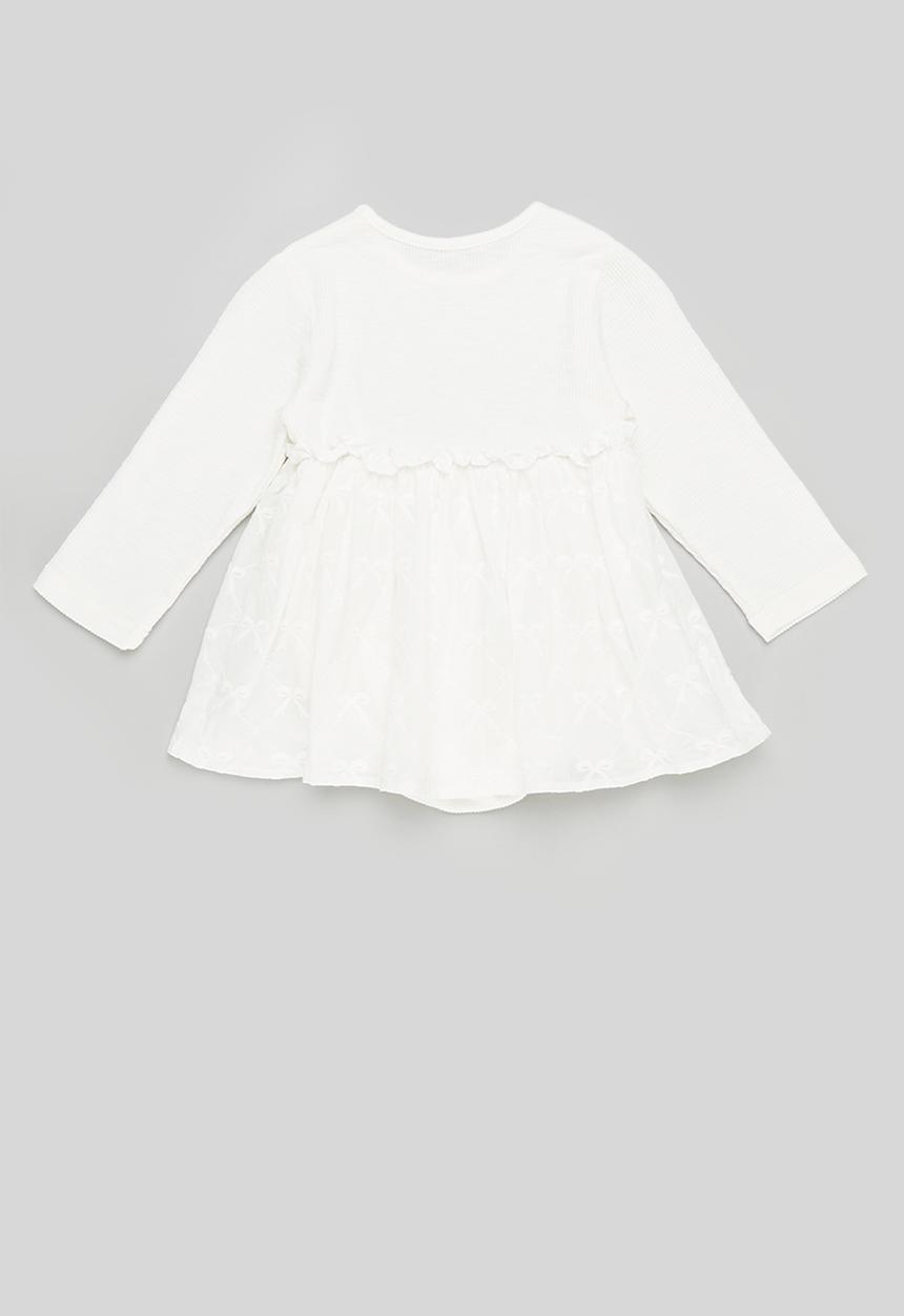 Pop Candy - Bow applique dress - white