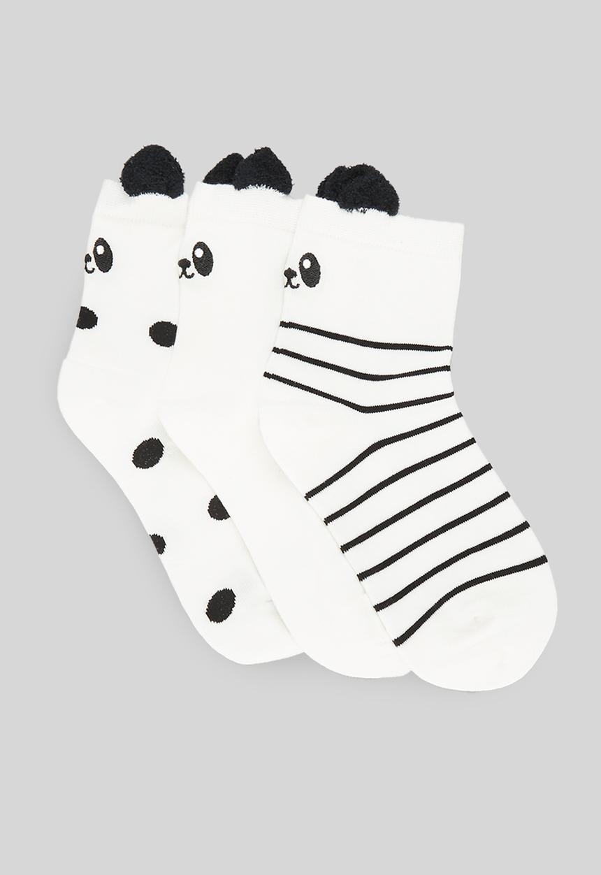 Pop Candy - 3 Pack socks set - black & white