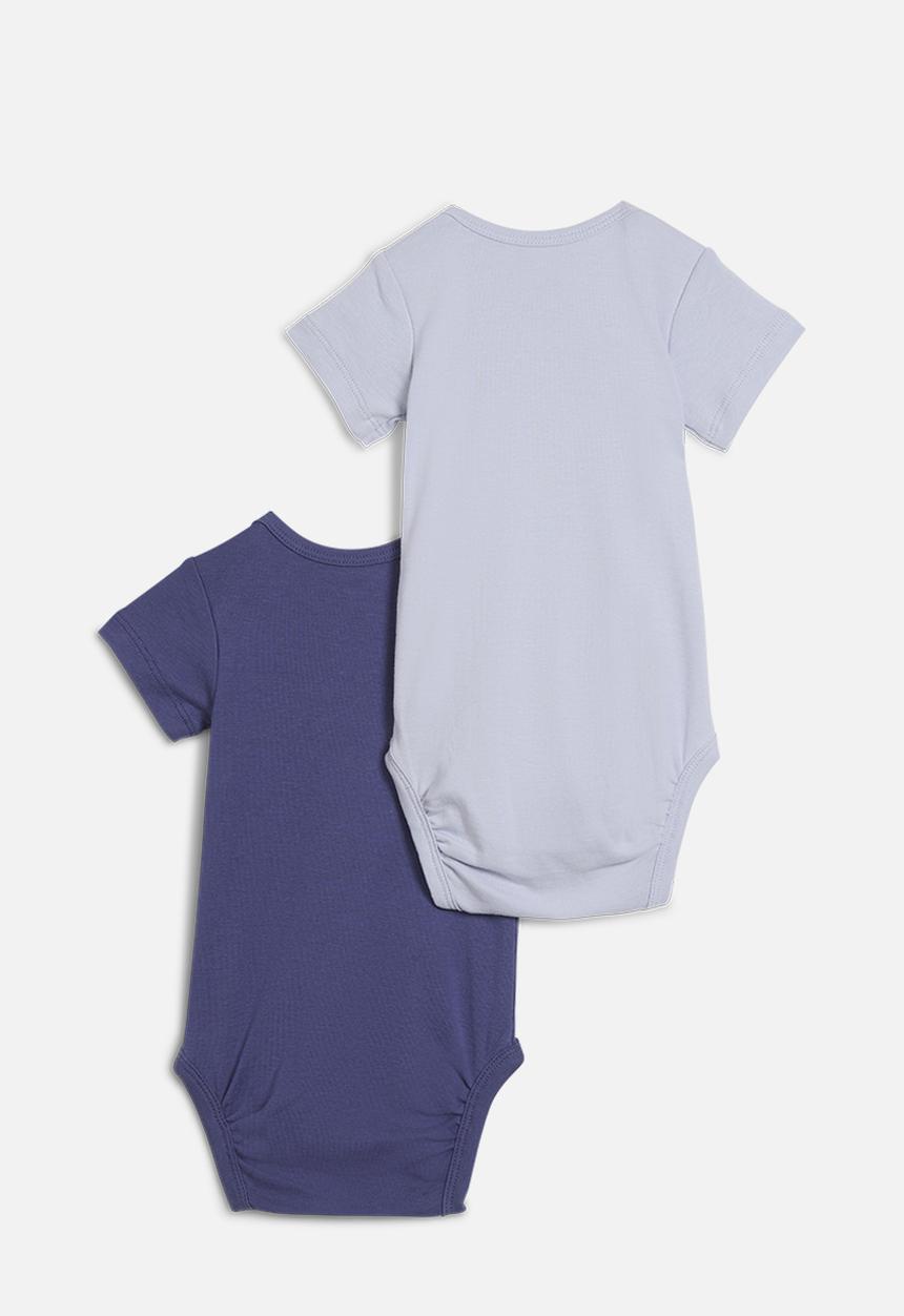 PUMA - MINICATS Newborn 2-Pack Graphic Bodysuit Set INF - Blue Crystal