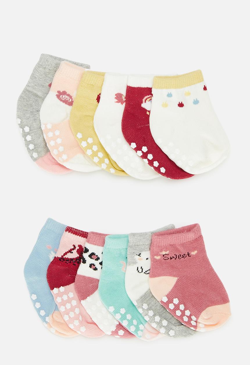 Pop Candy - 12 Pack printed socks - multi