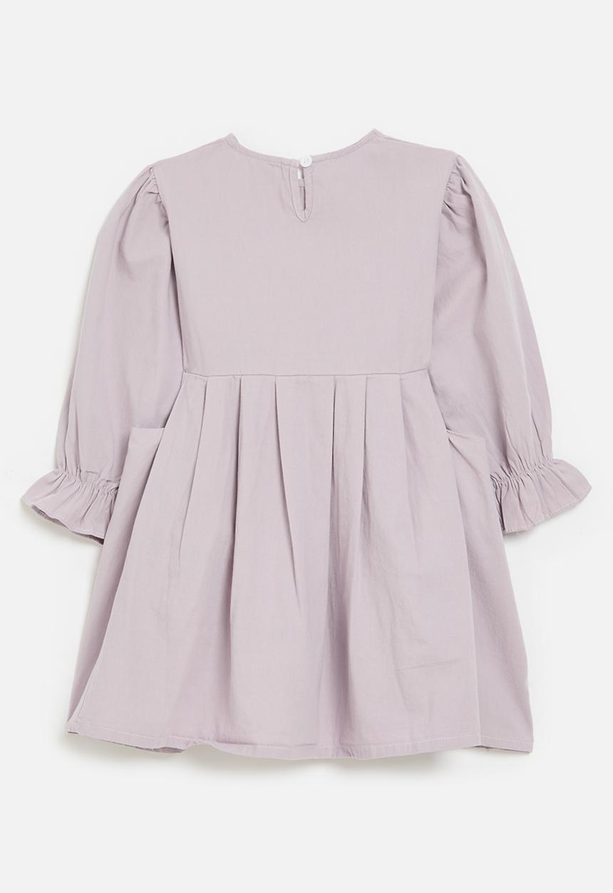 Pop Candy - Gathered sleeve dress - lilac