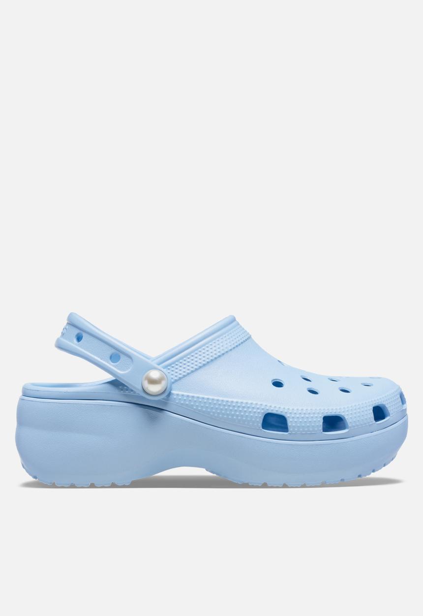 Crocs - Classic Platform Pearl Clog - Blue Calcite