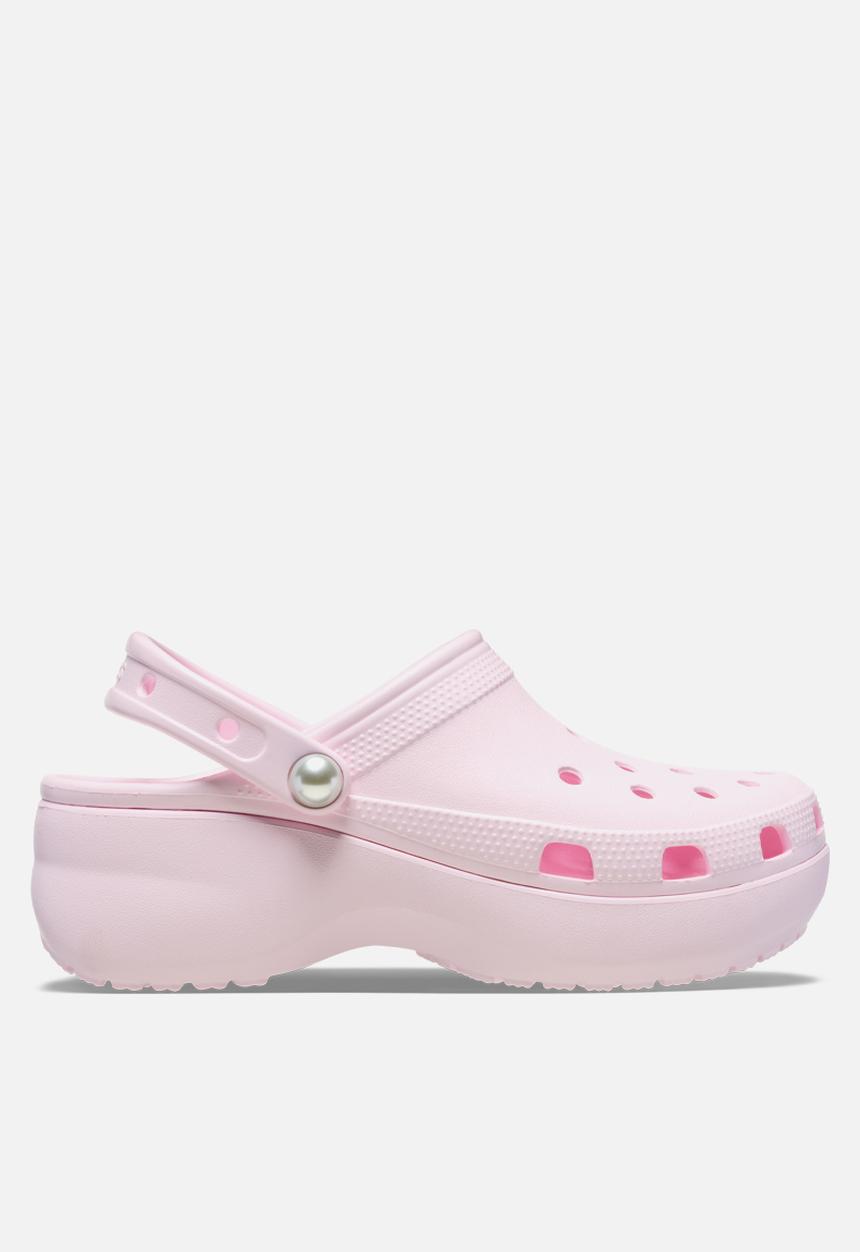 Crocs - Classic Platform Pearl Clog - Pink Milk