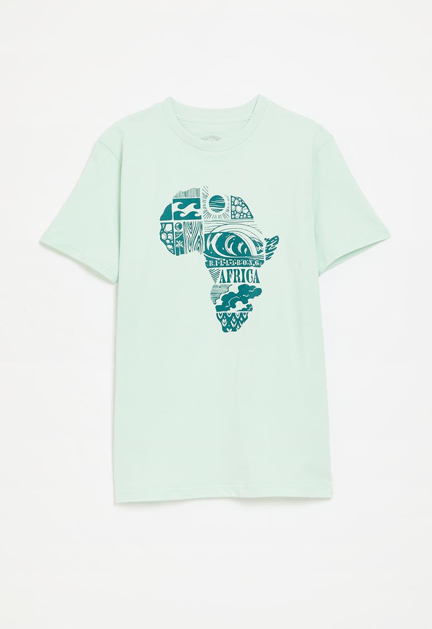 Billabong  - African clips short sleeve T-shirt destination - green tea