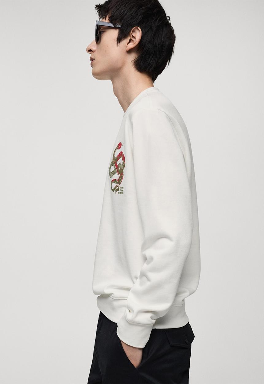 MANGO - Sweatshirt kraitc-h - offwhite