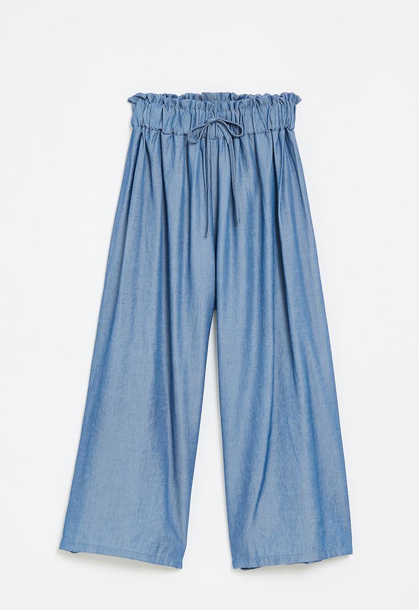 Pop Candy - Wide leg pants - dark blue
