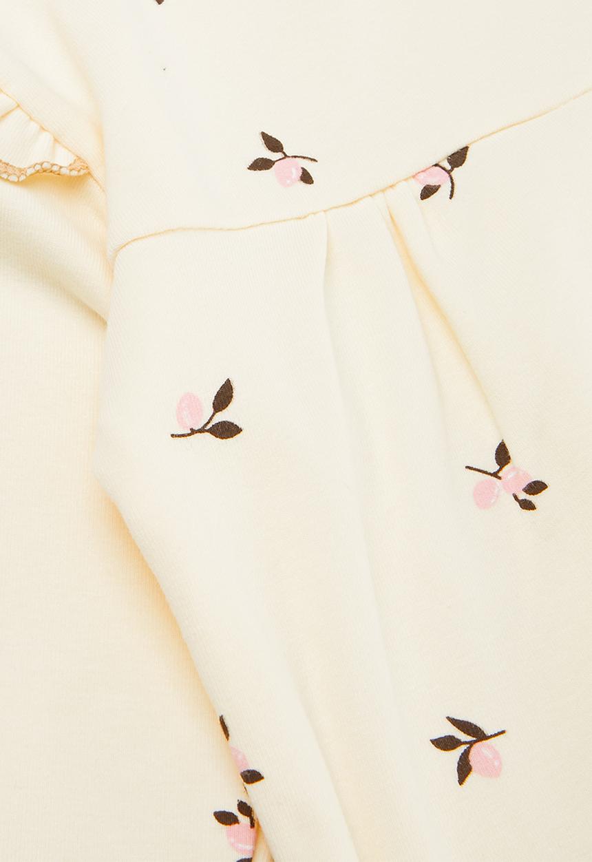 Pop Candy - Frilled top & pant set - ecru