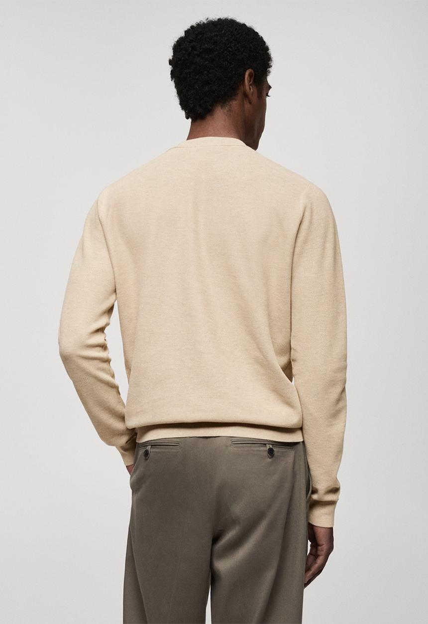 MANGO - Sweater ten - sand