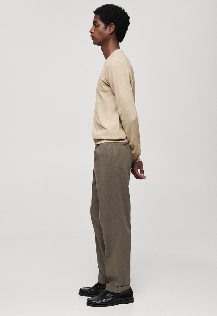 MANGO - Sweater ten - sand