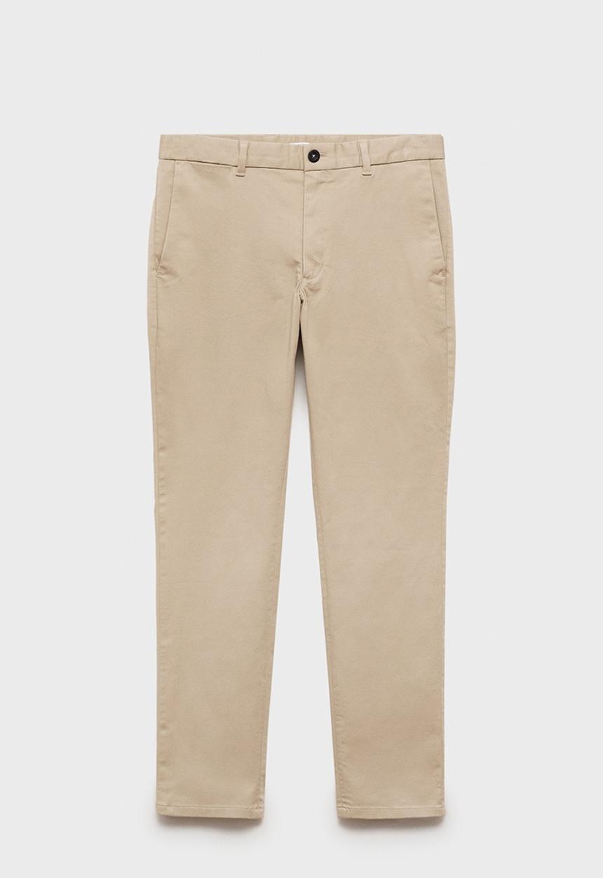 MANGO - Trousers barna - beige