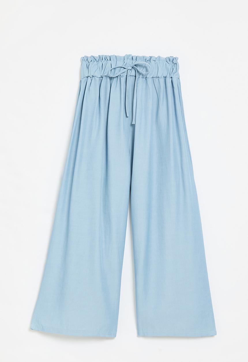 Pop Candy - Wide leg pants - light blue